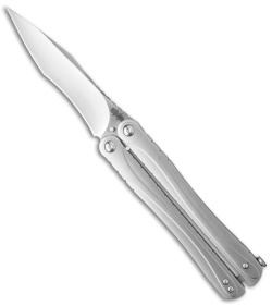 Brous Blades Balisong B3 Butterfly Knife SS (4.25" Satin)