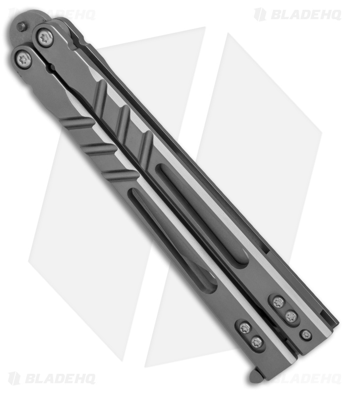 BRS Alpha Beast 3.0 Balisong Butterfly Knife Titanium (4.5" Bead Blast)