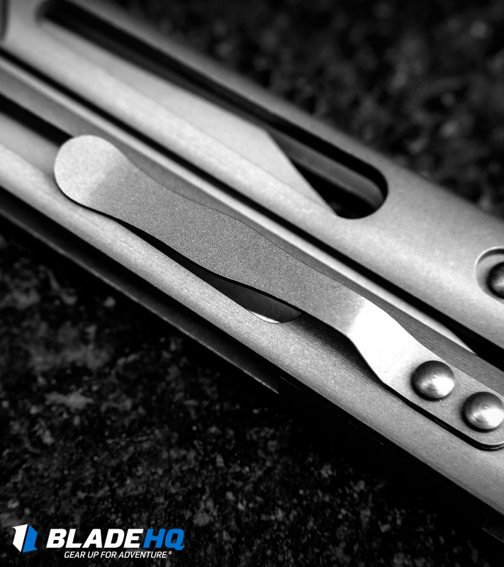 BRS Alpha Beast Infinity Balisong Butterfly Knife Titanium (4.5" Stonewash)