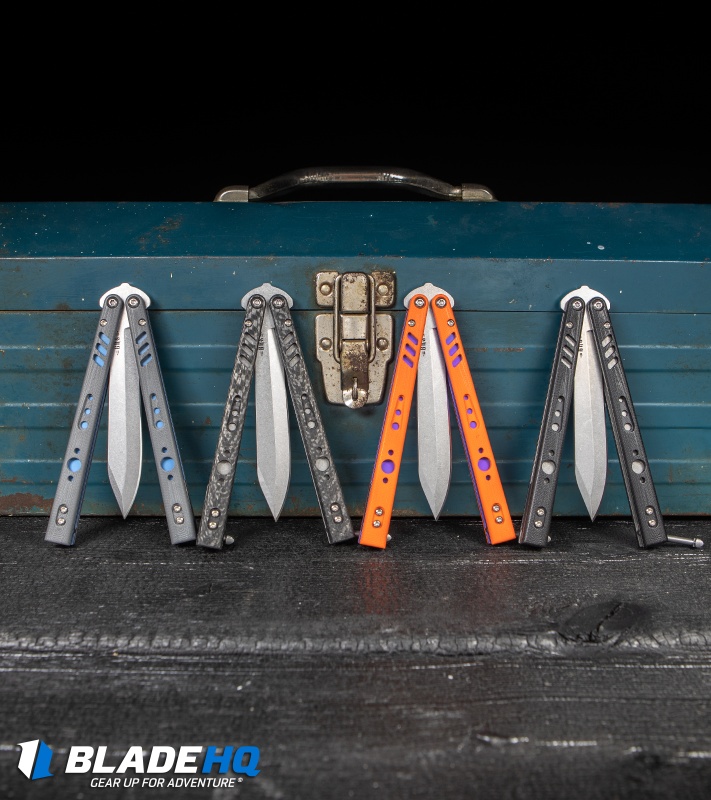 BRS Premium Replicant ALT Bali Butterfly Knife Orange G-10 BRS Premium Replicant ALT Bali Butterfly Knife Orange G-10