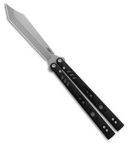 BRS Replicant Balisong Butterfly Knife Black G-10 (4.5" Stonewash)