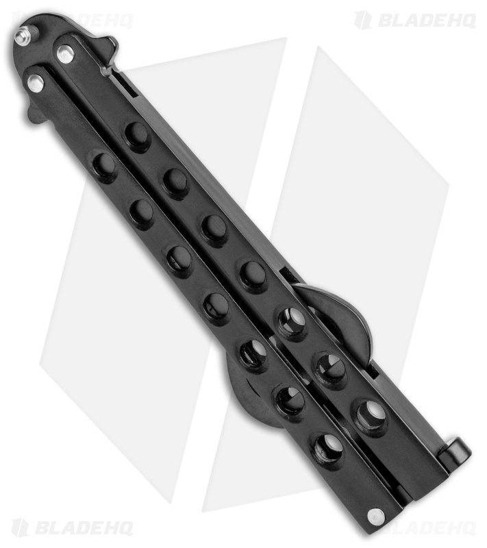 The Bartender "Bottle-Fly" Butterfly Knife Bottle Opener (Black)
