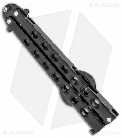 The Bartender "Bottle-Fly" Butterfly Knife Bottle Opener (Black)