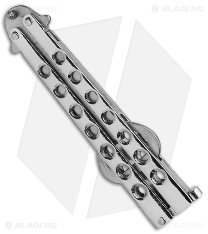 The Bartender "Bottle-Fly" Butterfly Knife Bottle Opener (Silver)