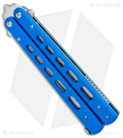 Boker Plus Balisong Trainer Butterfly Knife Blue G-10 (4" Satin) 01BO713