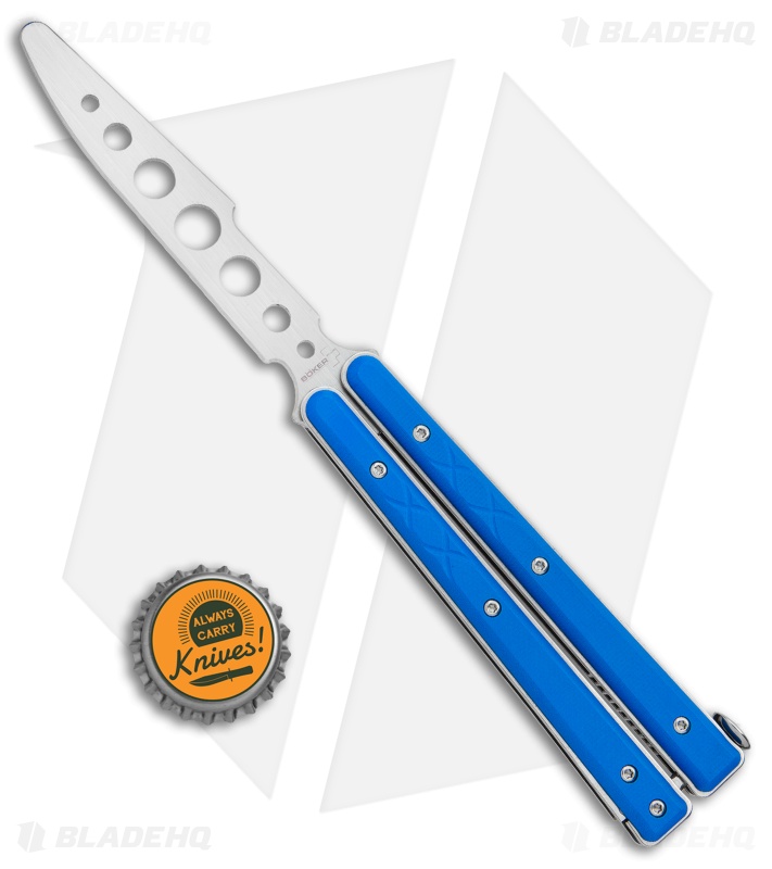 Boker Plus Mini Balisong Trainer Blue G-10 (3.25" Satin) 01BO716SOI