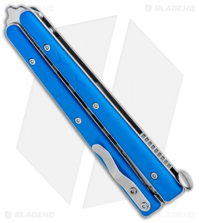 Boker Plus Mini Balisong Trainer Blue G-10 (3.25" Satin) 01BO716SOI