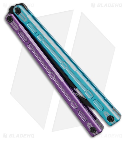 Glidr Moab Butterfly Knife Blurple 7075 Aluminum (Stonewash Trainer)