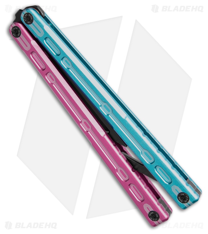 Glidr Moab Butterfly Knife Cotton Candy 7075 Aluminum (Stonewash Trainer)