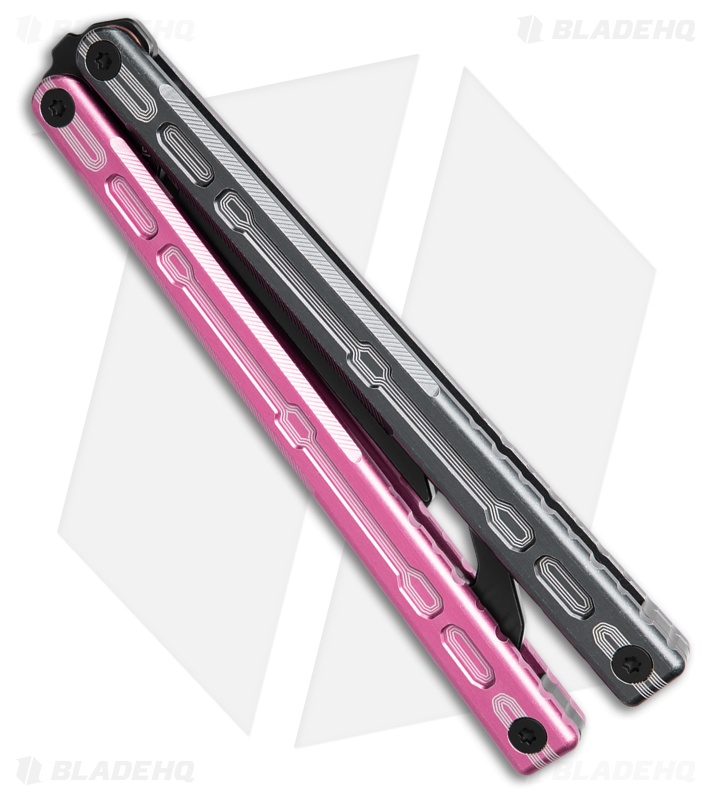 Glidr Moab Butterfly Knife Dark Rose 7075 Aluminum (Stonewash Trainer)