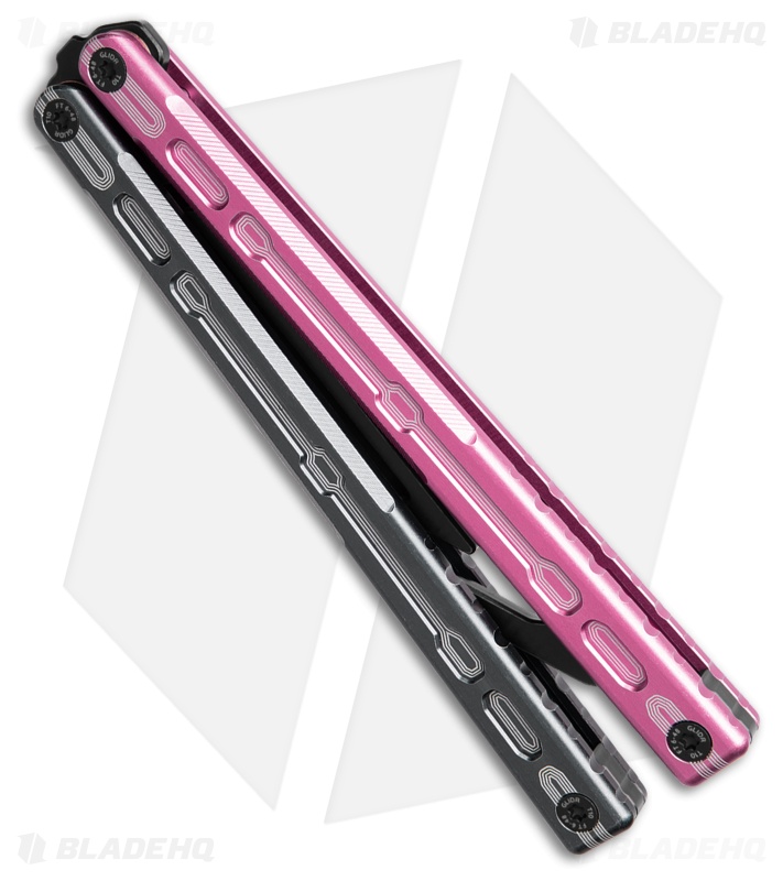 Glidr Moab Butterfly Knife Dark Rose 7075 Aluminum (Stonewash Trainer)