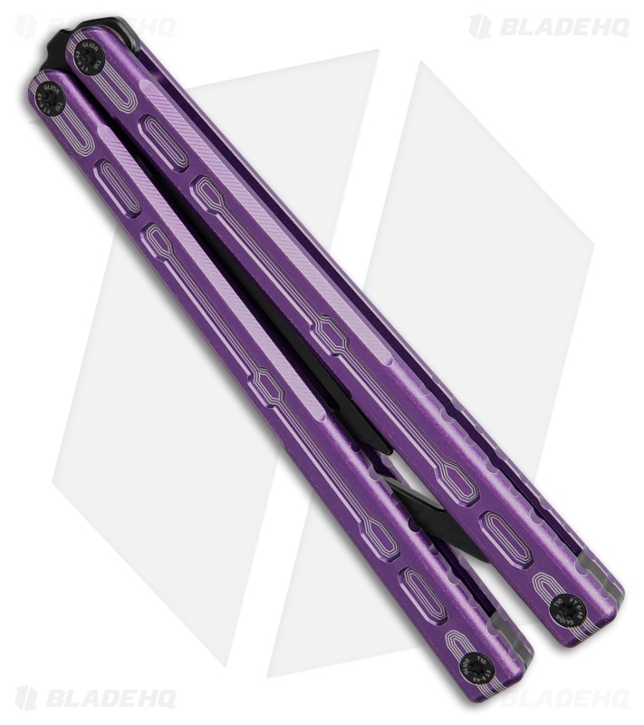 Glidr Moab Butterfly Knife Dragon Purple 7075 Aluminum (Stonewash Trainer)