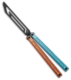 Glidr Moab Butterfly Knife Fire & Ice 7075 Aluminum (Stonewash Trainer)