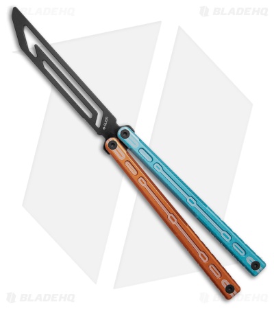 Glidr Moab Butterfly Knife Fire & Ice 7075 Aluminum (Stonewash Trainer)