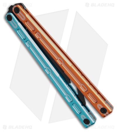 Glidr Moab Butterfly Knife Fire & Ice 7075 Aluminum (Stonewash Trainer)