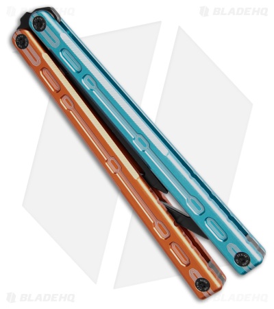 Glidr Moab Butterfly Knife Fire & Ice 7075 Aluminum (Stonewash Trainer)