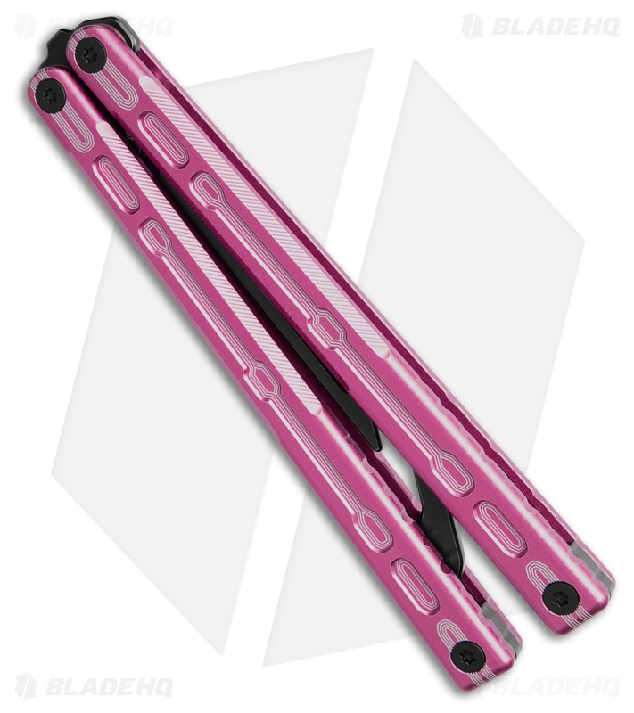 Glidr Moab Butterfly Knife Flamingo Pink 7075 Aluminum (Stonewash Trainer)
