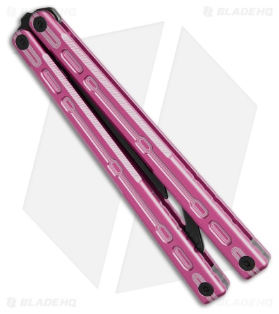 Glidr Moab Butterfly Knife Flamingo Pink 7075 Aluminum (Stonewash Trainer)
