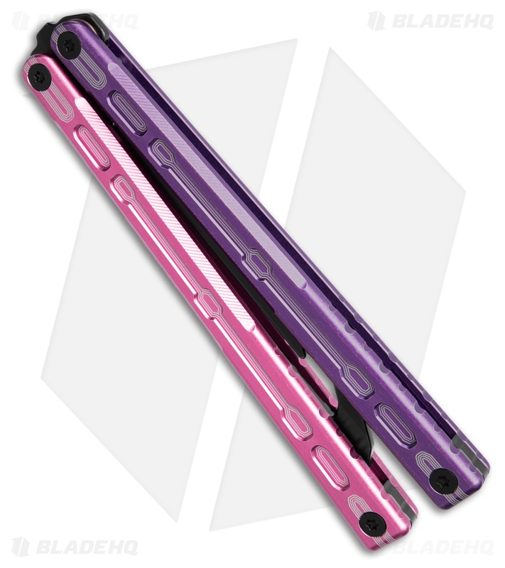 Glidr Moab Butterfly Knife Milky Way 7075 Aluminum (Stonewash Trainer)