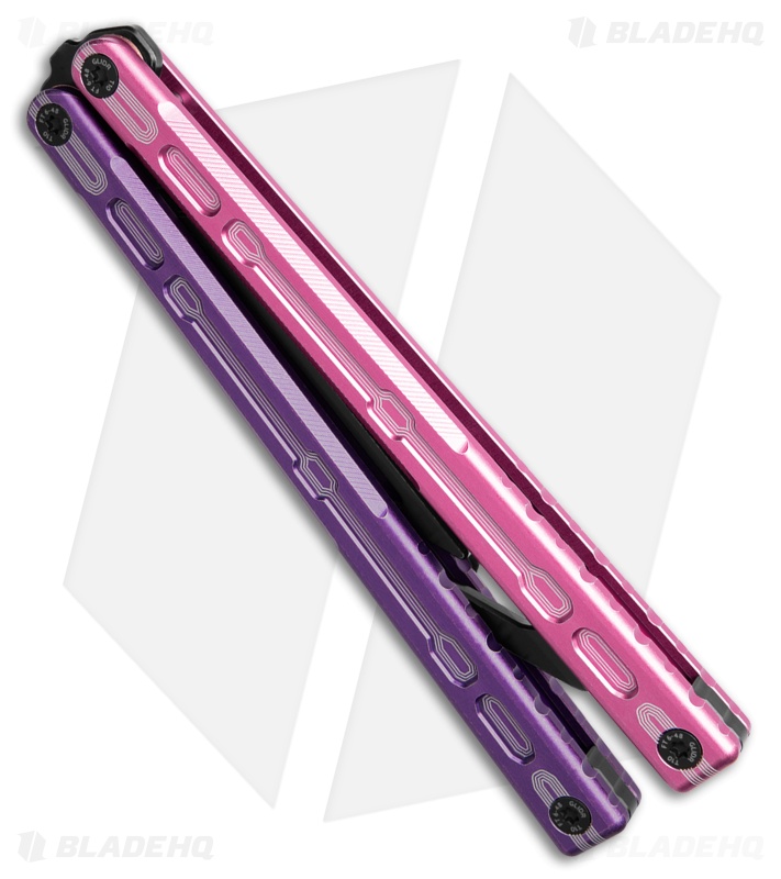 Glidr Moab Butterfly Knife Milky Way 7075 Aluminum (Stonewash Trainer)