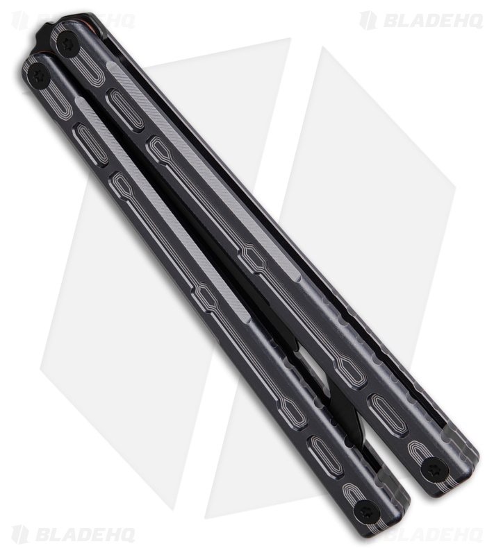 Glidr Moab Butterfly Knife Rhino Grey 7075 Aluminum (Stonewash Trainer)