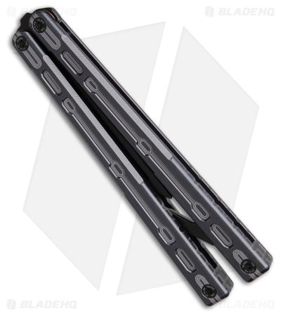 Glidr Moab Butterfly Knife Rhino Grey 7075 Aluminum (Stonewash Trainer)
