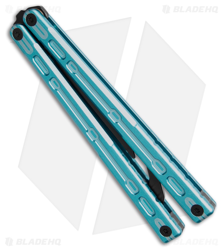 Glidr Moab Butterfly Knife Sky Blue 7075 Aluminum (Stonewash Trainer)