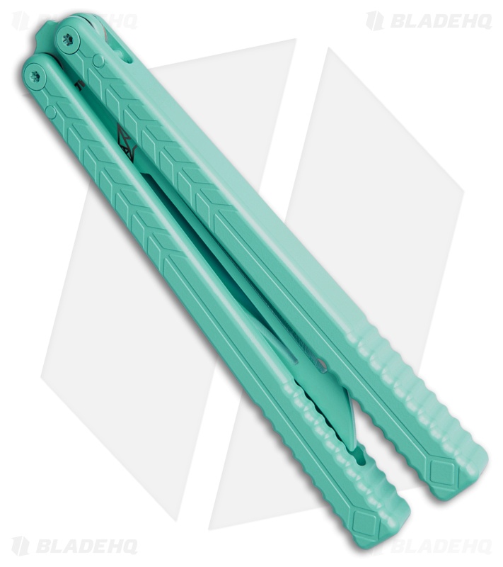 Nabalis + Will Hirsch The Vulp Teflon Opener Balisong Trainer Blue