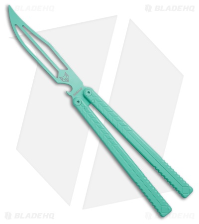 Nabalis + Will Hirsch The Vulp Teflon Opener Balisong Trainer Blue