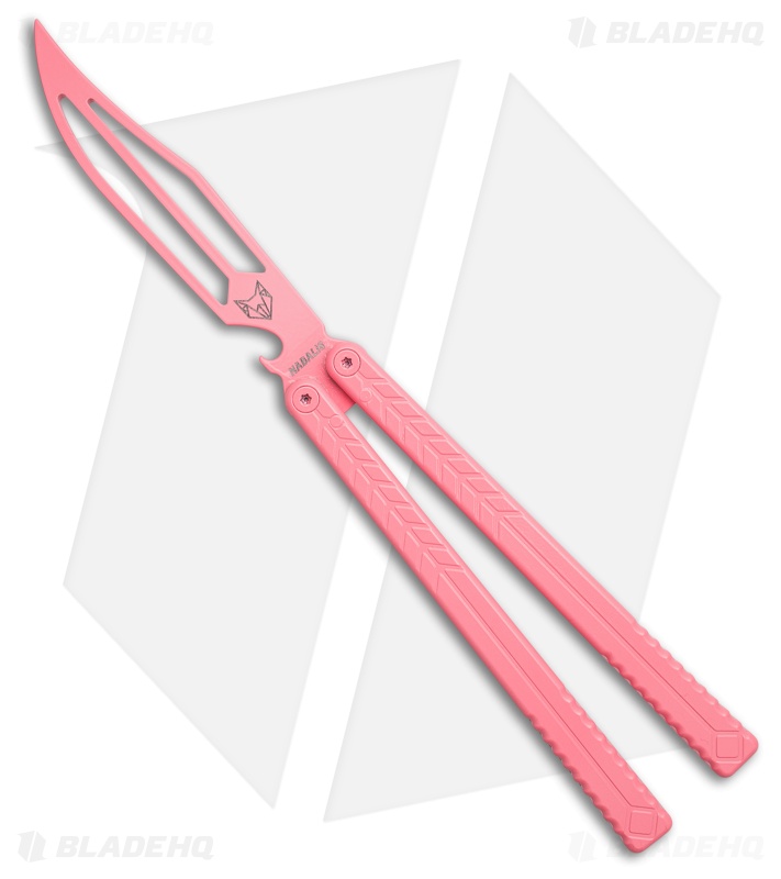 Nabalis + Will Hirsch The Vulp Teflon Opener Balisong Trainer Pink