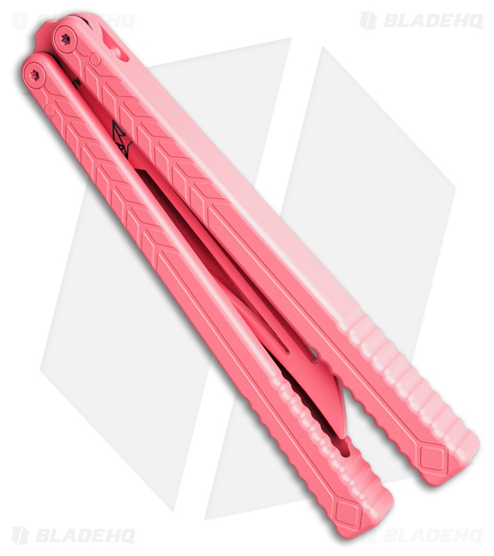 Nabalis + Will Hirsch The Vulp Teflon Opener Balisong Trainer Pink