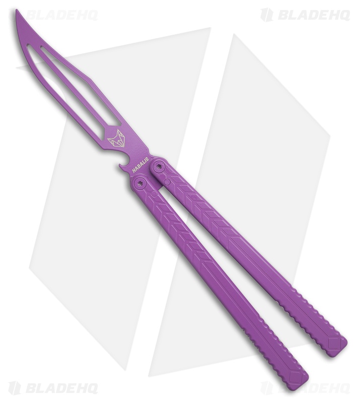 Nabalis + Will Hirsch The Vulp Teflon Opener Balisong Trainer Purple