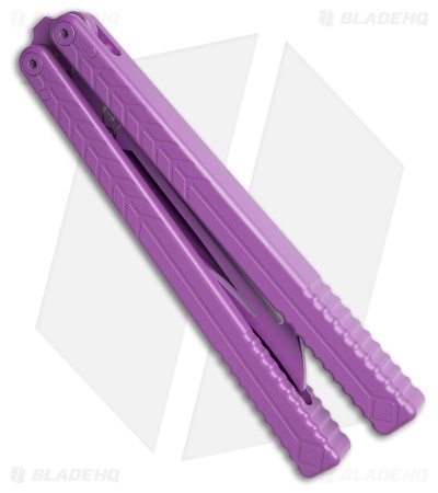 Nabalis + Will Hirsch The Vulp Teflon Opener Balisong Trainer Purple
