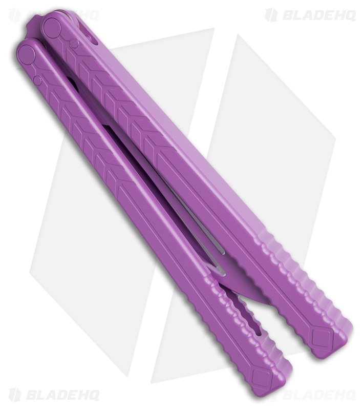 Nabalis + Will Hirsch The Vulp Teflon Opener Balisong Trainer Purple