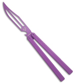 Nabalis + Will Hirsch The Vulp Teflon Opener Balisong Trainer Purple
