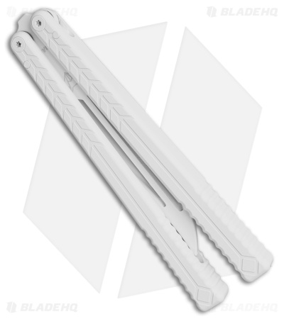 Nabalis + Will Hirsch The Vulp Teflon Opener Balisong Trainer White