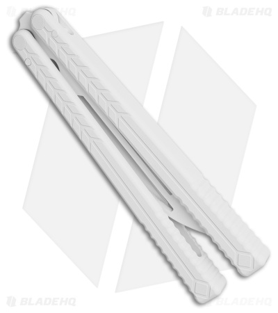 Nabalis + Will Hirsch The Vulp Teflon Opener Balisong Trainer White
