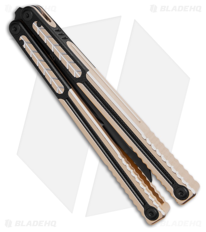 Nabalis + Will Hirsch The Vulp Pro-Opener Balisong Trainer Gold/Black