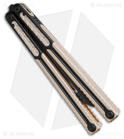 Nabalis + Will Hirsch The Vulp Pro-Opener Balisong Trainer Gold/Black