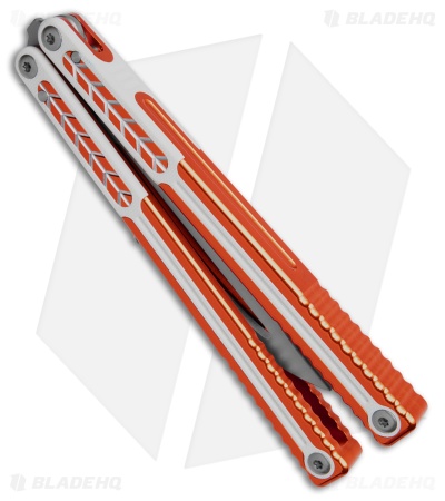Nabalis + Will Hirsch The Vulp Pro-Opener Balisong Trainer Orange/White