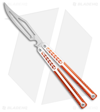 Nabalis + Will Hirsch The Vulp Pro-Opener Balisong Trainer Orange/White