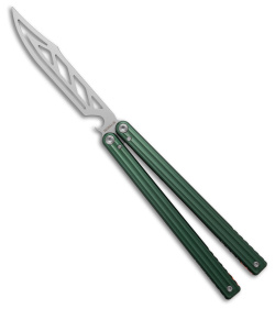 Nabalis Marbles Trainer Butterfly Knife Green Anodized Al