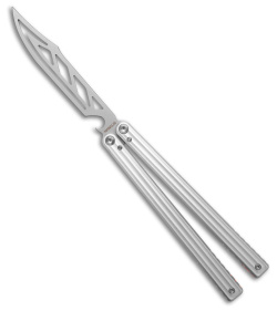 Nabalis Marbles Trainer Butterfly Knife Silver Anodized Al