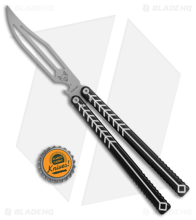Nabalis + Will Hirsch The Vulp Butterfly Balisong Trainer Black Al (4.4" BB)