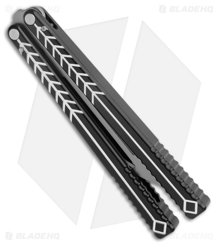 Nabalis + Will Hirsch The Vulp Butterfly Balisong Trainer Black Al (4.4" BB)