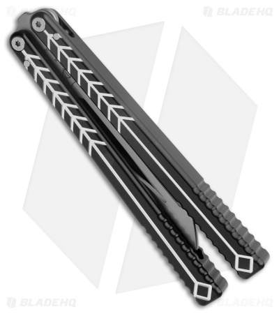 Nabalis + Will Hirsch The Vulp Butterfly Balisong Trainer Black Al (4.4" BB)