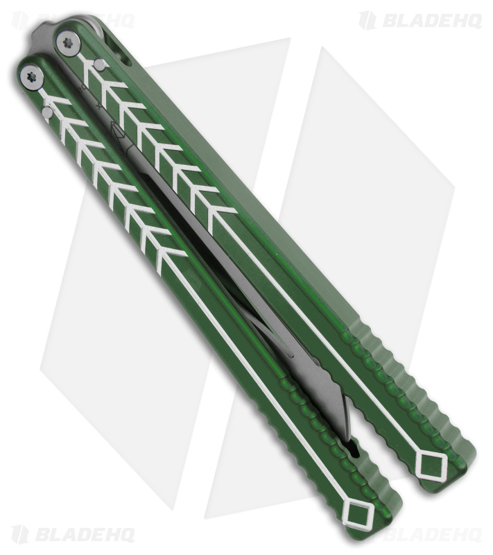 Nabalis + Will Hirsch The Vulp Butterfly Balisong Trainer Green Al (4.4" BB)