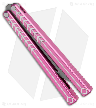 Nabalis + Will Hirsch The Vulp Butterfly Balisong Trainer Pink Al (4.4" BB)