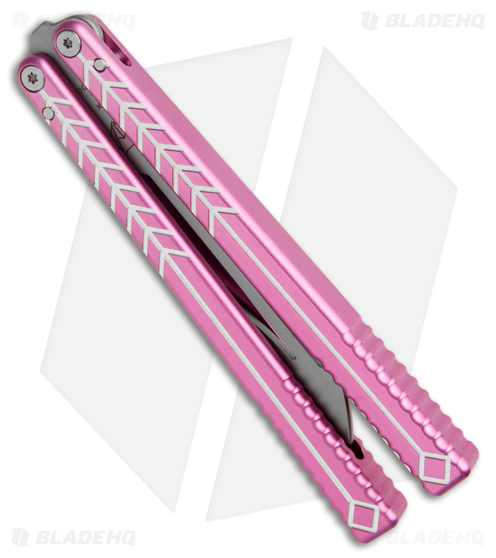 Nabalis + Will Hirsch The Vulp Butterfly Balisong Trainer Pink Al (4.4" BB)