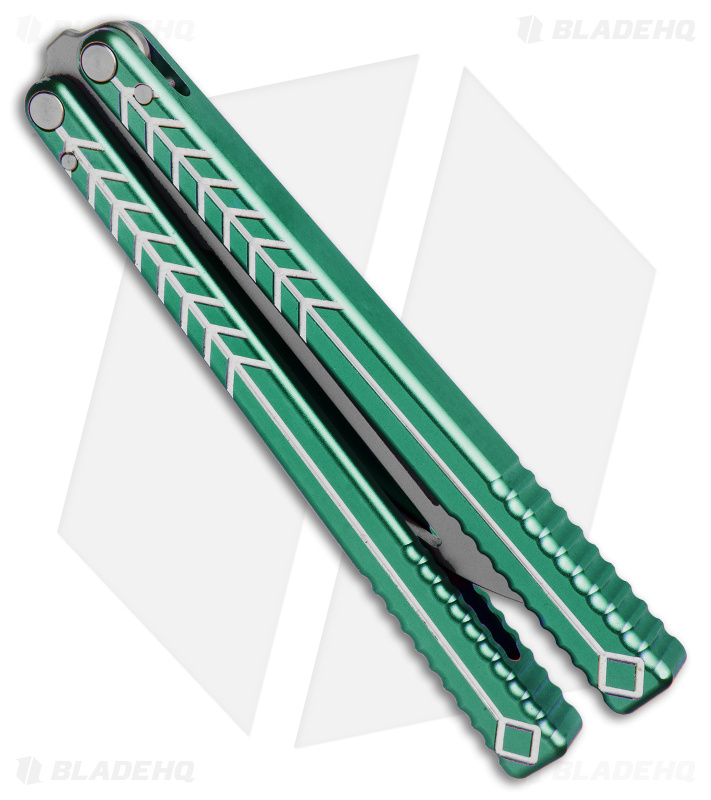 Nabalis + Will Hirsch The Vulp Butterfly Balisong Trainer Teal Al (4.4" BB)